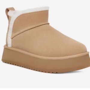 Koolaburra by UGG Koola Ultra Mini Platform Boots (size 7) in beige